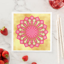 Roze Goud Fantasy Mandala