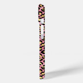Roze Goud Folie Luipaardprint Monogram Case-Mate iPhone Case (Achterkant / Links)