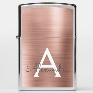 Roze Goud Folie Metal Monogram
