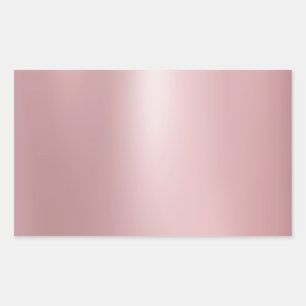 Roze Goud Glamour Lege Elegante Moderne Sjabloon Rechthoekige Sticker