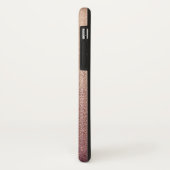Roze Goud Glitter Zand Visuele Textuur Ombre Licht Case-Mate iPhone Case (Achterkant/links)