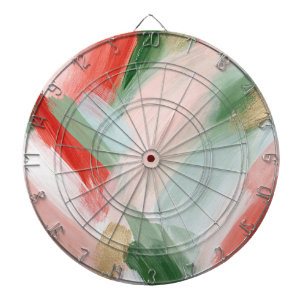 Roze Goud Groen Blauw Rood Abstract Dartbord