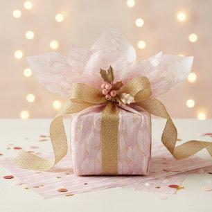 Roze Goud Kerstpatroon#29 ID1009 Tissuepapier