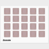 Roze Goud Lege Sjabloon Tekst Toevoegen Elite Desi Vierkante Sticker (Vel)