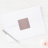 Roze Goud Lege Sjabloon Tekst Toevoegen Elite Desi Vierkante Sticker (Envelop)