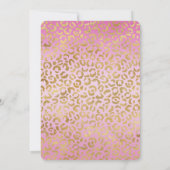 Roze Goud Luipaardprint Kaart (Achterkant)