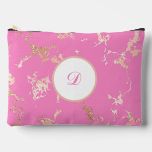Roze & Goud Marmer Custom Etui