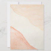 Roze Goud Marmer Moslim Arabisch en Engels Bruilof Kaart (Achterkant)