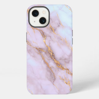 Roze & Goud Marmeren iPhone Case – Luxe Glam Serie 13 Hoesje