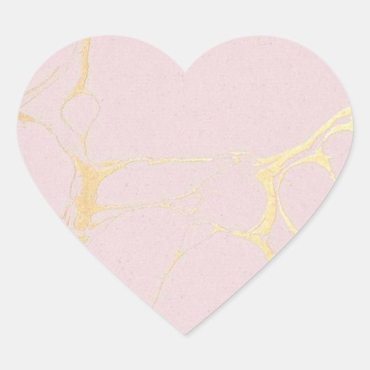 Roze goud marmeren sticker (Voorkant)