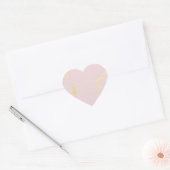 Roze goud marmeren sticker (Envelop)