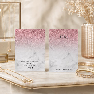 Roze Goud Meisjesachtige Glitter Moderne ketting o Visitekaartje