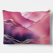 Roze Goud Metallic Marmer naam Etui (Achterkant)