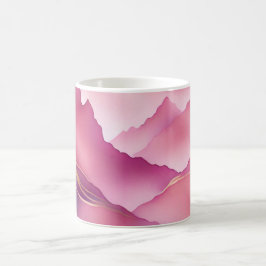 Roze Goud Metallic Marmeren Steen Koffiemok