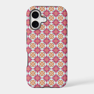 Roze + goud op White Pattern iPhone 5 Hoesje