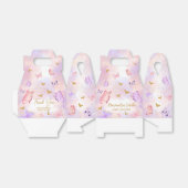 Roze Goud Paarse Vlinder Baby shower Bedankdoosjes (Uitgevouwen)
