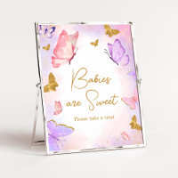 Roze Goud Paarse Vlinder Baby's zijn Zoet