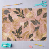 Roze Goud Populair Boho Leaves Collectie Tissuepapier (Craft)