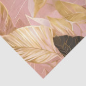 Roze Goud Populair Boho Leaves Collectie Tissuepapier (Detail)