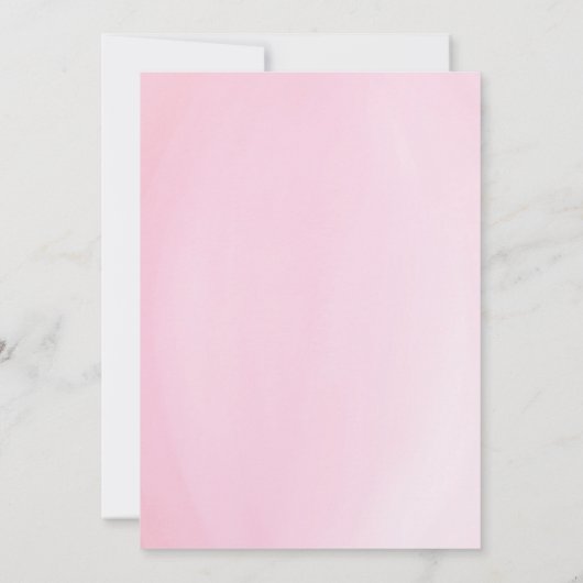 Roze Goud Quarantaine Drive By Baby Shower Parade Bedankkaart (Achterkant)