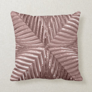 Roze Goud Roze Art Deco Metallic Elegante Glas 20s Kussen