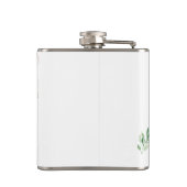 Roze Goud Roze Bruiloftsborrel Heupfles (Achterkant)