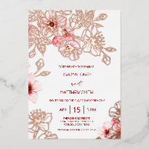 Roze Goud Roze Kersenbloesem Bruiloft