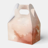 Roze Goud Stof Waterverf Cadeau Bedankdoosjes (Achterkant)