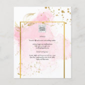 ROZE GOUD TROUW Alcohol Ink Abstract Flyer (Achterkant)