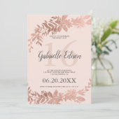 Roze goud typografie Bloemrijke roze zachte Sweet  Kaart (Staand voorkant)