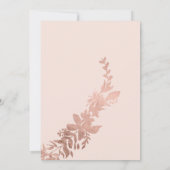 Roze goud typografie Bloemrijke roze zachte Sweet  Kaart (Achterkant)