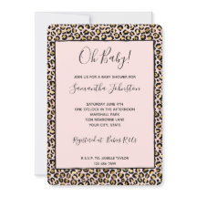 Roze Goud Zwart Luipaardprint