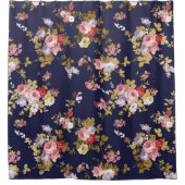 Roze goudboho floral douchegordijn (Voorkant)