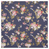 Roze goudboho floral stof (Swatch)