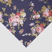 Roze goudboho floral tissuepapier (Detail)
