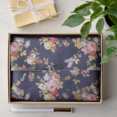 Roze goudboho floral tissuepapier (Geschenk)