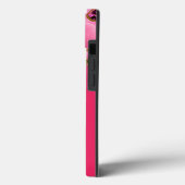 Roze & Gouden Agaat Geode Monogram Case-Mate iPhone Case (Achterkant / Links)