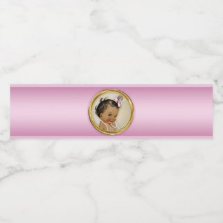 Roze Gouden Baby showers Waterflesetiketten Waterfles Etiket