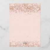 Roze gouden ballonnen uitnodiging 18e verjaardag (Achterkant)