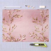 Roze gouden bladeren tissuepapier (Craft)