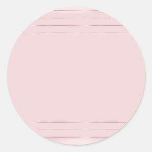 Roze Gouden Blanco Sjabloon Trendy Elegant Modern Ronde Sticker