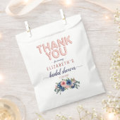 Roze Gouden Bloemige Blush Dank Je Bruidsmeisje Bo Bedankzakje (Geknipt)