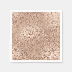 Roze Gouden Blush Roze Glam Glitter Knetter Feestj Servet