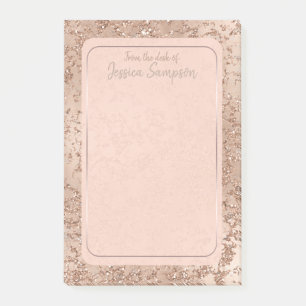Roze Gouden Blush Roze Glam Glittersparel Chic Post-it® Notes