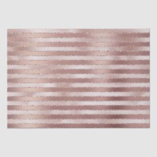 Roze Gouden Blush Roze Strepen Glamour Bruiloft Fe Tissuepapier