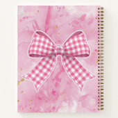 Roze gouden boog notitieboek (Achterkant)