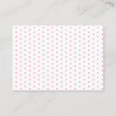 Roze Gouden Boog Verjaardag Raad eens hoeveel spel Informatiekaartje (Achterkant)