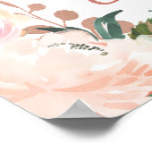 Roze Gouden Bruiloft Brunch Bruisende Bruidsuitnod Poster (Hoek)