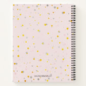 Roze & Gouden Chaos Coördinator Notitieboek (Achterkant)