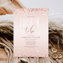 Roze Gouden Confetti Bruidsfeest